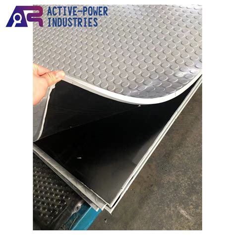 Anti Slip Rubber Flooring With Fabric Insertion Has Great Application