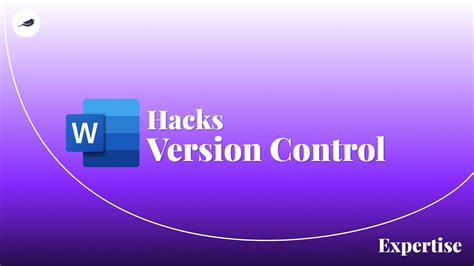 Microsoft Word Hack Version Control Youtube