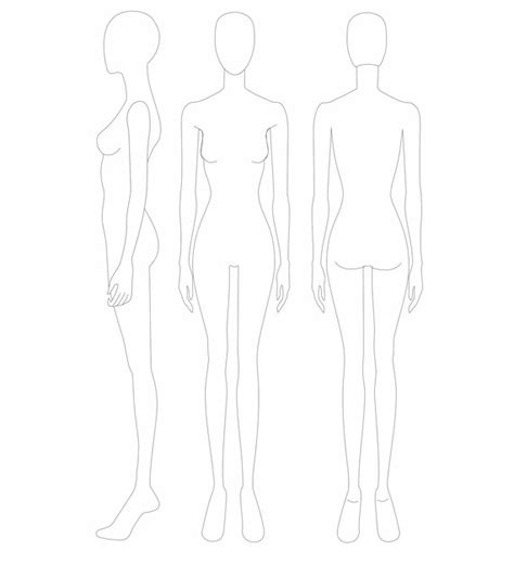 Girl Body Template