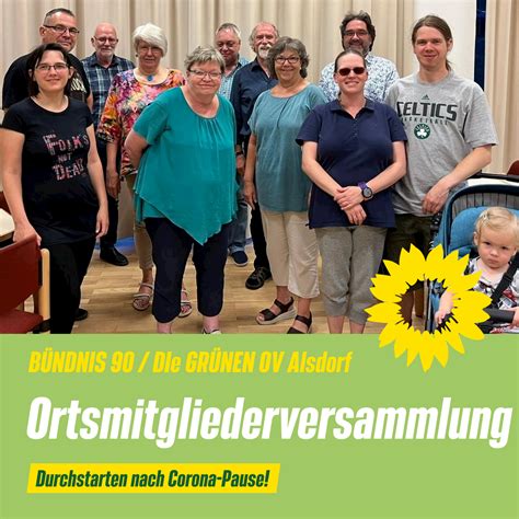 Grünen Ortsverband Alsdorf Mit neuem Elan nach langer Corona Pause