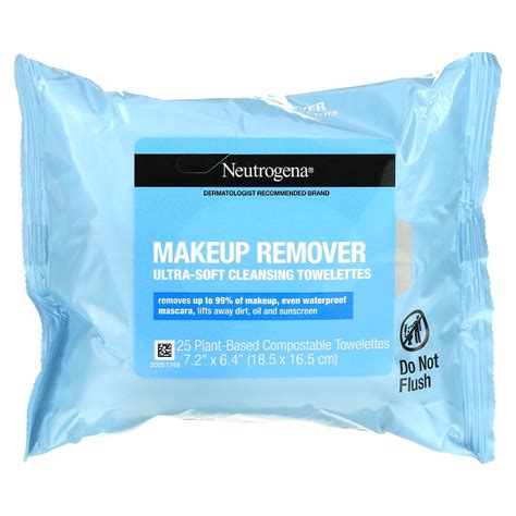 Neutrogena Makeup Remover Ultra Soft Cleansing Towelettes 2 Packs 25