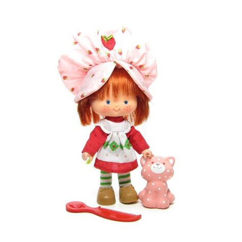 Strawberry Shortcake Doll With Custard Cat Pet Vintage Etsy