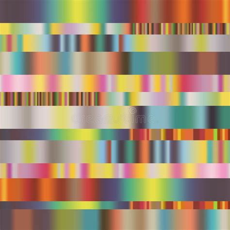 Abstract Multicolored Palette Vector Stripes Stock Vector