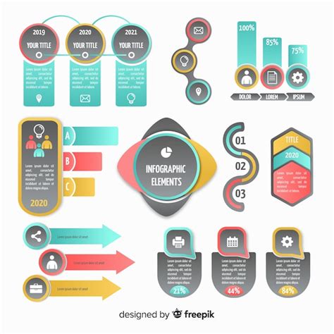 Colecci N De Elementos De Infograf A En Estilo Plano Vector Gratis