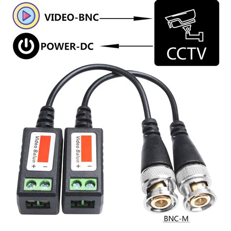 Buy Passive Video Balun Connectors 8 Pairs Cat5 Hd Mini Cctv Bnc Video