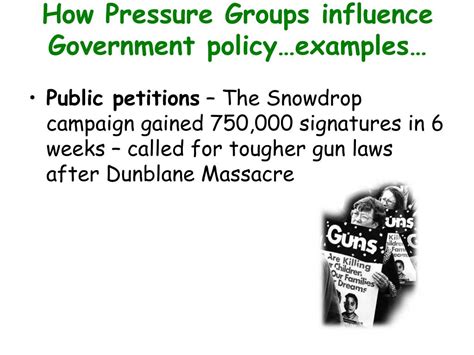 Ppt How Pressure Groups Influence Government Policy Powerpoint