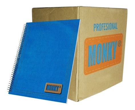 Caja Cuaderno Monky Profesional Pzs Cuadro Chico Hojas Meses