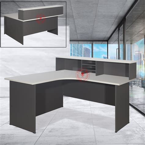 L Shape Reception Counter Table Cashier Counter Table Receptionist