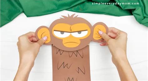 Grumpy Monkey Craft For Kids Free Template