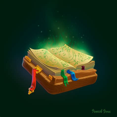 ArtStation - Коллекция игровых предметов (книга заклинаний)