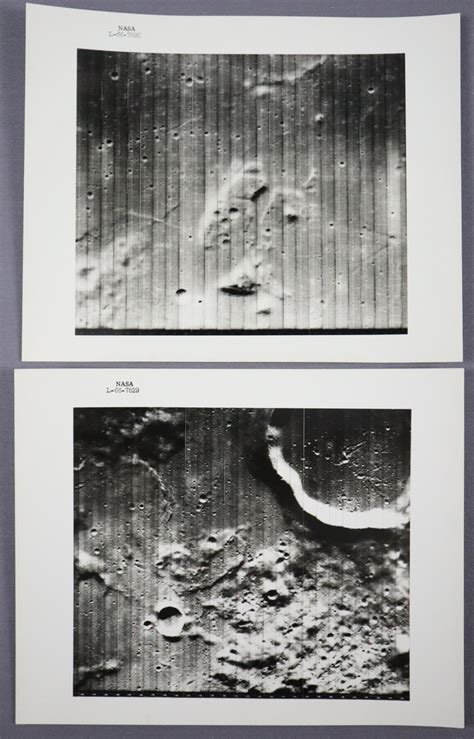 At Auction Lunar Orbiter Nasa Numbered Photographs