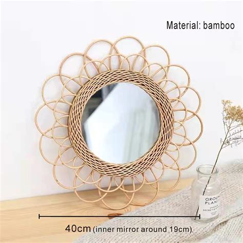 Nordic Style INS Straw Rattan Wall Decor Round Rattan Wall Decoration