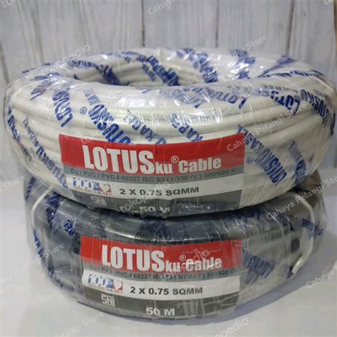 Jual Kabel Listrik NYMHY 2x0 75 2x0 75 Serabut Lotus SNI Meteran