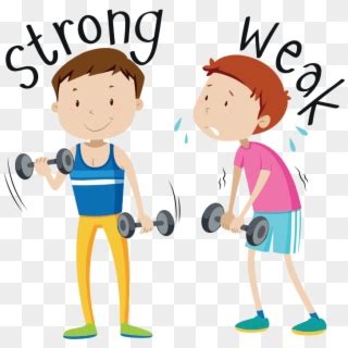 strong  weak life   strong  weak clipart  pikpng