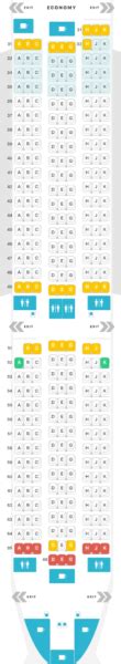 Fiji Airways Airbus A350 900 Seat Map