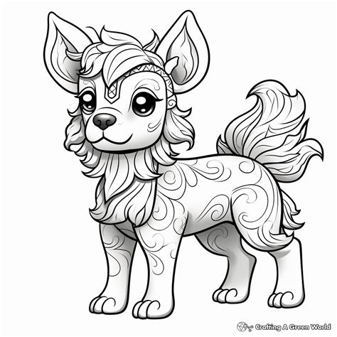 Unicorn Dog Coloring Pages Coloring Nation