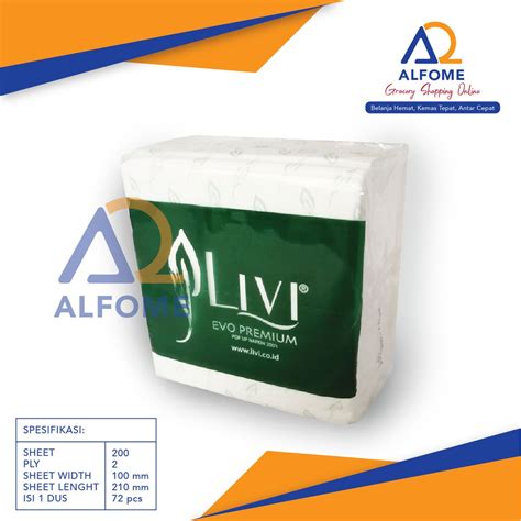 Jual Tissue Livi Evo Premium Pop Up Napkin S Tissue Meja Murah