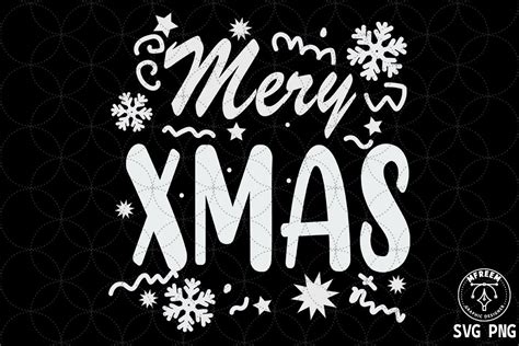 Merry Xmas Svg Sublimation Graphic By Mfreem · Creative Fabrica