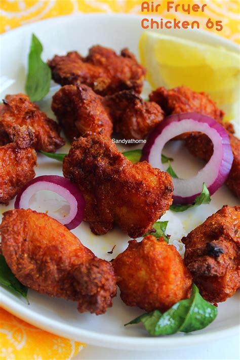 Air Fryer Chicken 65 Recipe Chicken 65 In Air Fryer Sandhyas Recipes