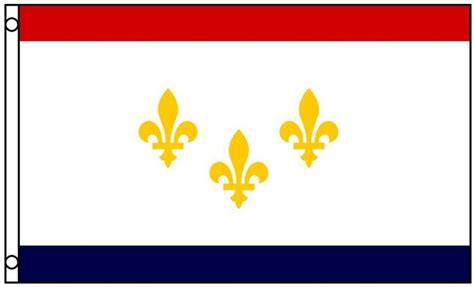 New Orleans Louisiana Flag Polyester 3 X 5 Foot 3x5 Mardi Gras Fleur De Lis Ebay In 2024