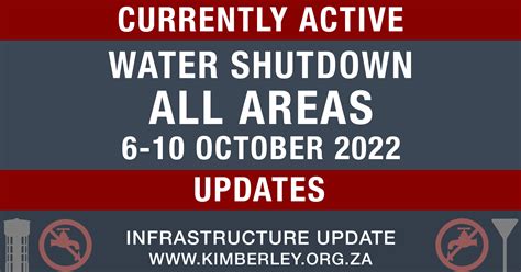 Kimberley Sol Plaatje Municipality Water Interruption All Areas Pt Fi