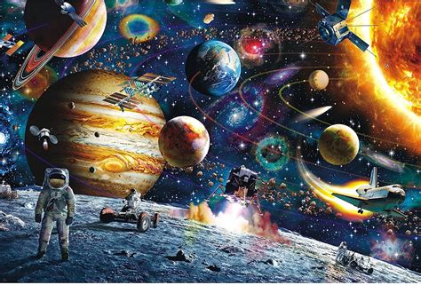 Amazon Acligi 500 ピース ジグソーパズル 宇宙飛行士 パズル 風景 知育 puzzle 38 x 52 cm