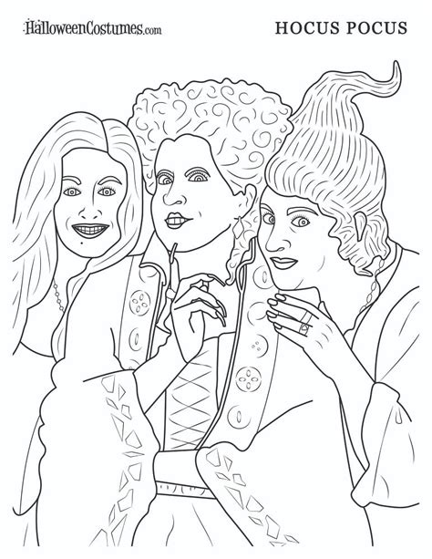 Hocus Pocus To Color