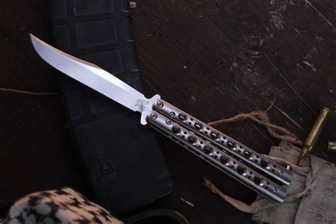 Benchmade 63 Balisong 425 Butterfly Knife Stainless Steel Satin