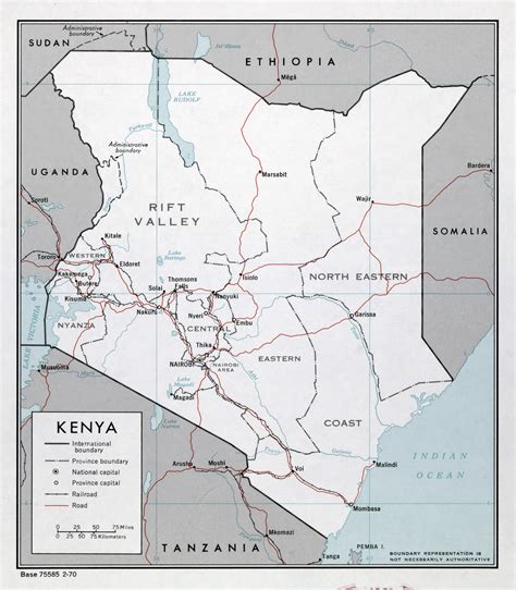 Detailed Map Of Kenya