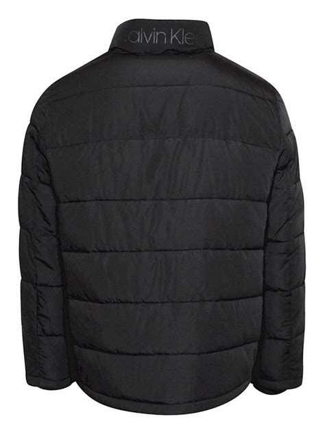 Calvin Klein Men S Woven Water Resistant Zip Front Puffer Jacket