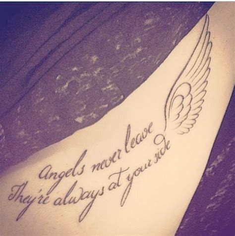 Quote For Side Tattoo Tattoos Angel Tattoo For Women Couple Tattoos