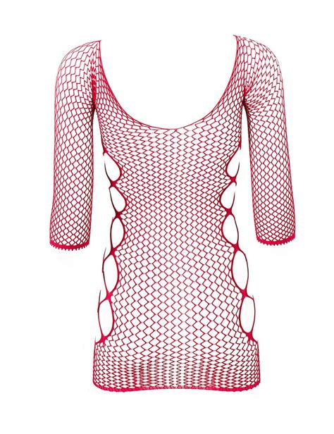 Women See Through Lingerie Mesh Fishnet Bodystocking Bodycon Mini Dress Clubwear Ebay