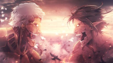 Eren Yeager Vs Titans Attack On Titan Hd Wallpaper