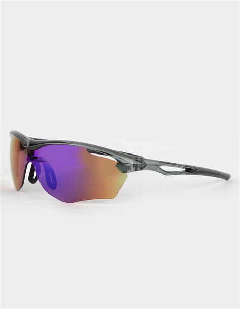 Rsq Sporty Shield Rainbow Lens Sunglasses Black Tillys