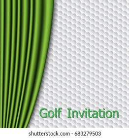 Golf Tournament Invitation Flyer Template Vector Stock Vector Royalty