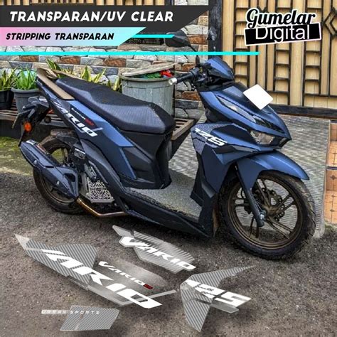 Simple Uv Clear Transparent Stripping Honda Vario New Cbs Iss