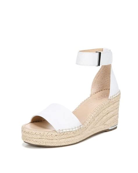 Franco Sarto S Clemens Jute Wrapped Espadrille Wedge Heel Sandals In