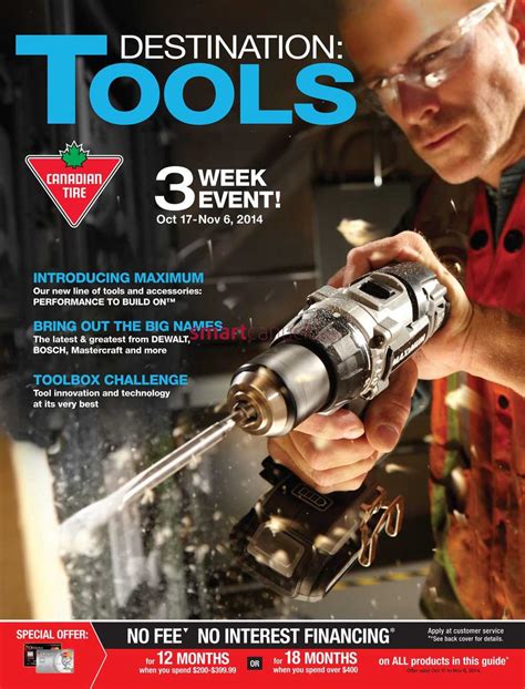 Canadian Tire Tools Catalog October 17 To November 6