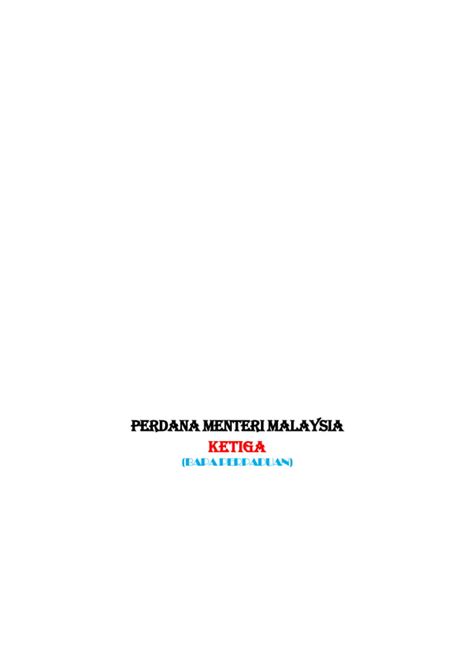 Perdana Menteri Malaysia Pdf