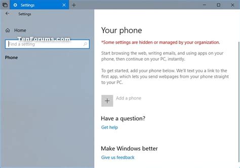 Enable Or Disable Shared Experiences In Windows 10 Tutorials