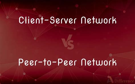 Client Server Network Vs Peer To Peer Network — Whats The Difference