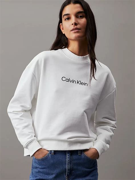 Logo Sweatshirt Aus Baumwolle Calvin Klein® K20k205450yaf