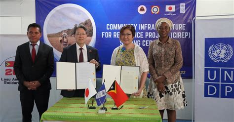 Undp Timor Leste And The Embassy Of Japan Sign 48 Million Effort To