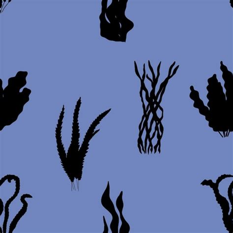 Premium Vector Coral Underwater Plant Vector Seamless Pattern In