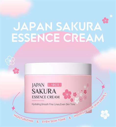 Laiko Japan Sakura Nicotinamide Essense Cream Nourish Oil Control