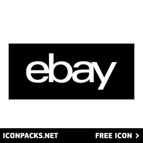 Free Ebay Logo Black Square Button SVG, PNG Icon, Symbol. Download Image.