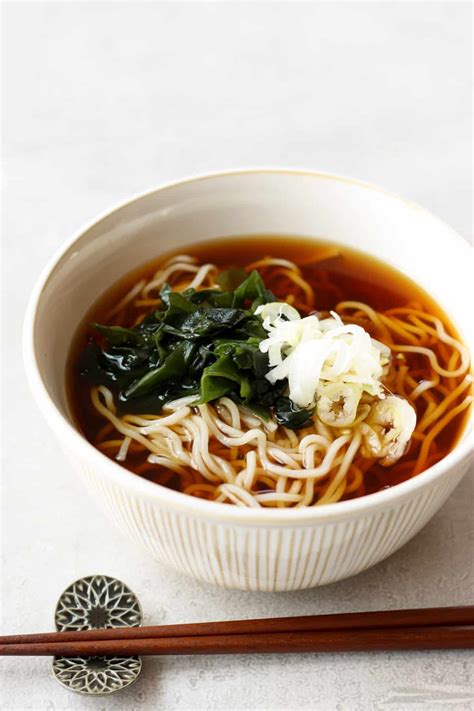 Kake Soba (Authentic Japanese Soba Noodle Soup) - Chef JA Cooks