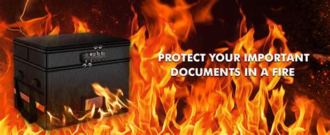 Amazon Rhm Fireproof Document Box With Lock Layer Fire Proof