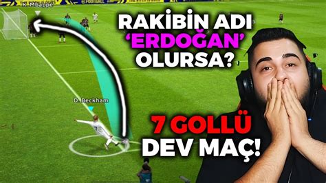 RAKİBİN ADI ERDOĞAN OLURSA SİLİVRİ CEZALI MAÇ 7 GOLLÜ DEV DÜELLO