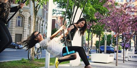 Montreal Installing 21 Free Musical Swings” Downtown This Spring Mtl